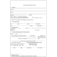 Wzory dotyczące ewidencji kierujących pojazdami naruszających przepisy ruchu drogowego