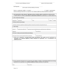 Wniosek o udzielenie dotacji gminie, która zapewni lokal mieszkalny kandydatowi na repatrianta oraz członkom najbliższej rodziny kandydata na repatrianta