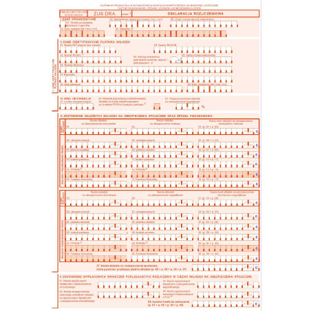 ZUS DRA Deklaracja rozliczeniowa