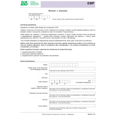 ZUS EMP Wniosek o emeryturę