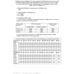 Formularz do przekazywania zbiorczej informacji dotyczącej kontroli przestrzegania przepisów dotyczących czasu jazdy i czasu postoju pojazdu, obowiązkowych przerw oraz czasu odpoczynku kierowcy