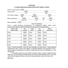 ZUS E-22a Wniosek o wydanie legitymacji ubezpieczeniowej dla członków rodziny