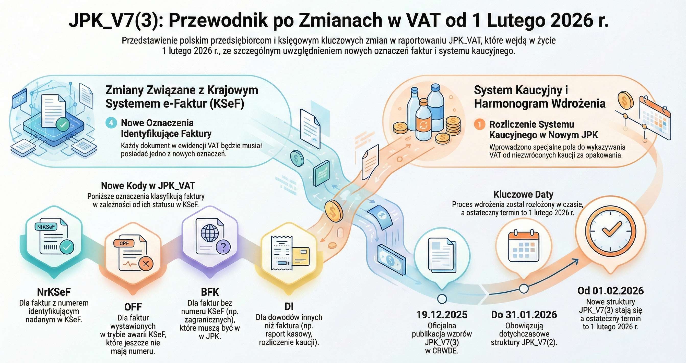 JPK_V7m(3) i JPK_V7k(3) od 1 lutego 2026 - nowa struktura VAT obowiązkowa | iForm